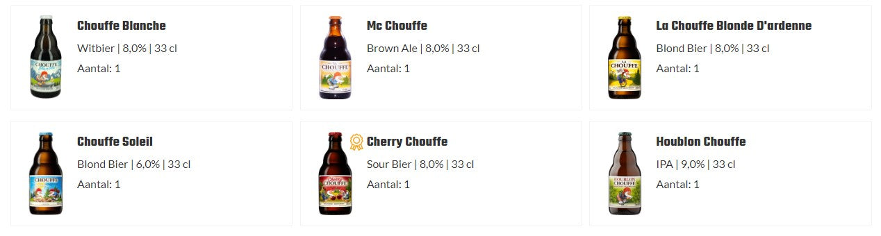 LA CHOUFFE BEER PACKAGE - FREE SHIPPING