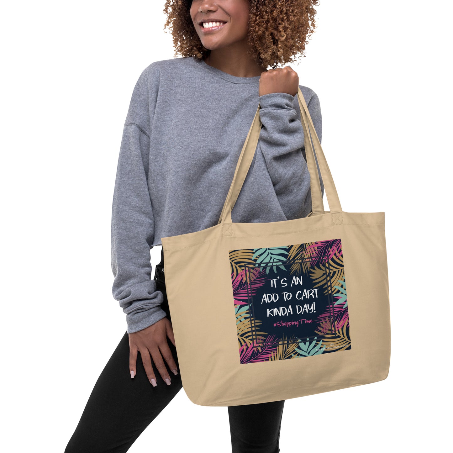 Large organic tote bag